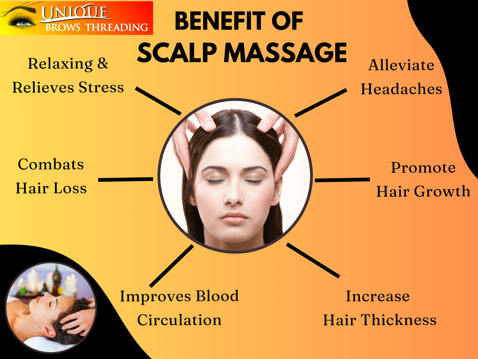 Hot oil head spa treatment in Missouri City